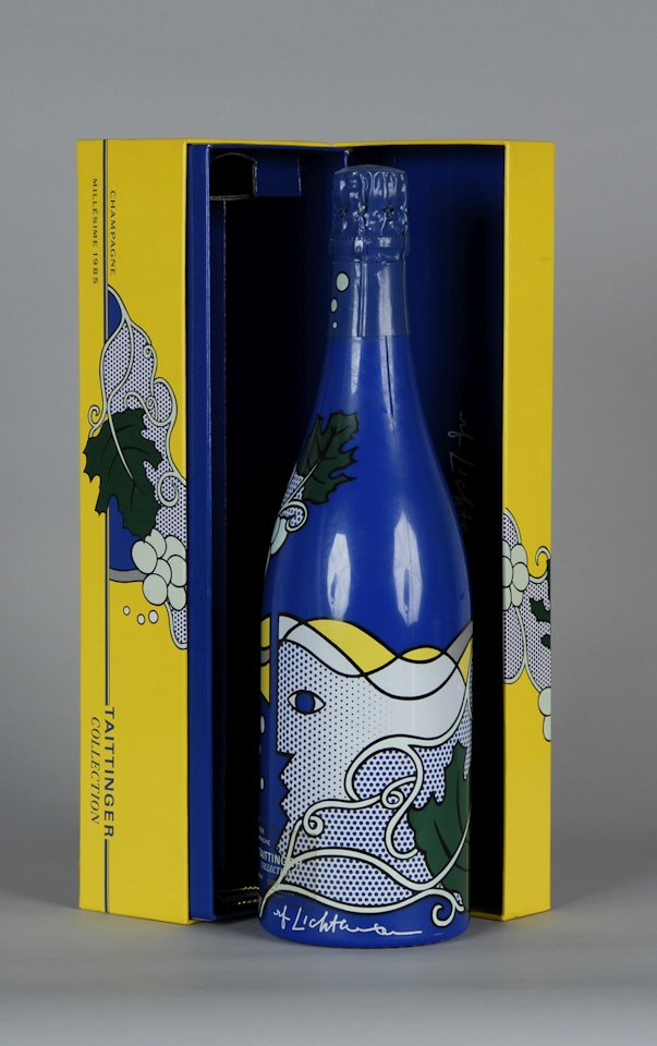 Champagne Taittinger Brut Bottle by Roy Lichtenstein