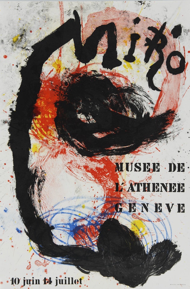 Affiche Musée de l"Athénée, Genève by Joan Miró