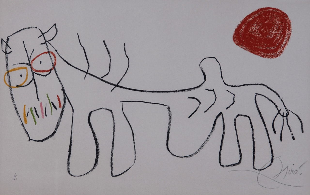 Sheet from "L"enfance d"Ubu" by Joan Miró