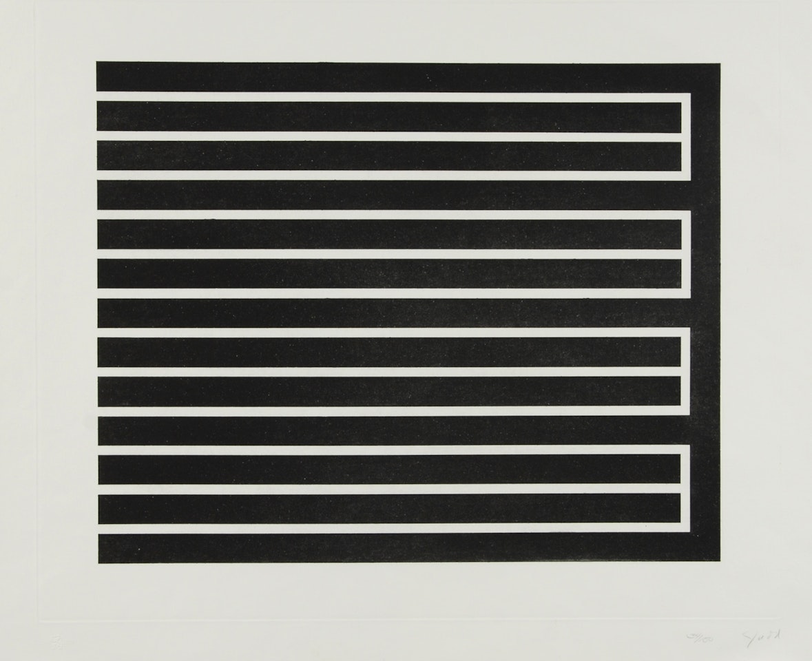 Sheet from "Untitled" by Donald Judd