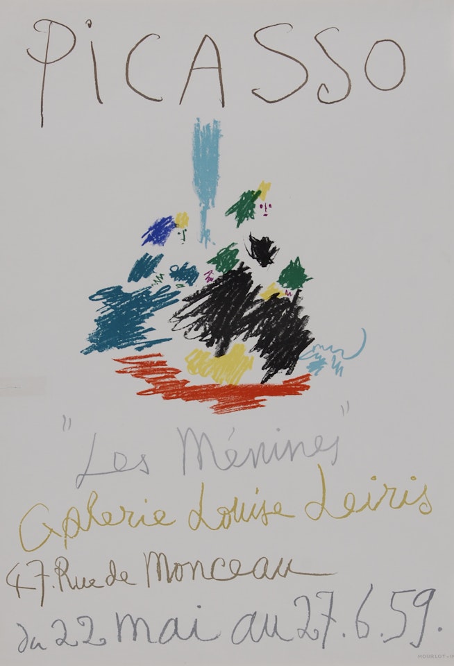 Poster. Les Ménines, Galerie Louise Leiris by Pablo Picasso