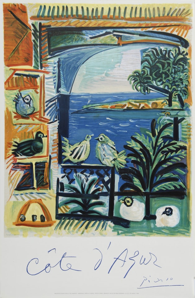 Poster. Côte d"Azur by Pablo Picasso