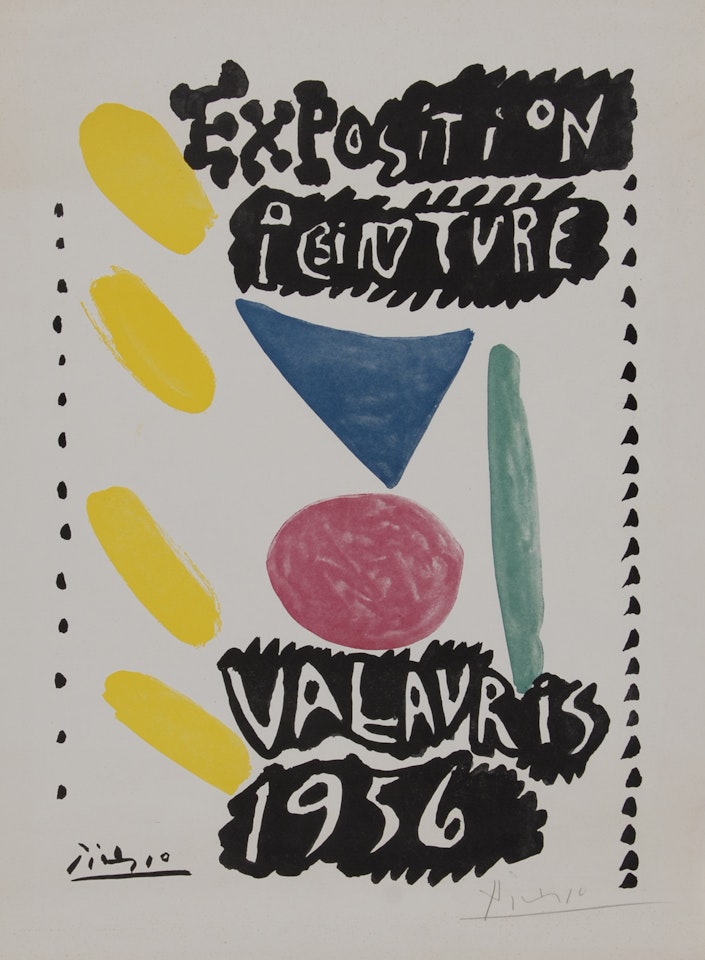 Poster. Exposition Peinture Vallauris by Pablo Picasso