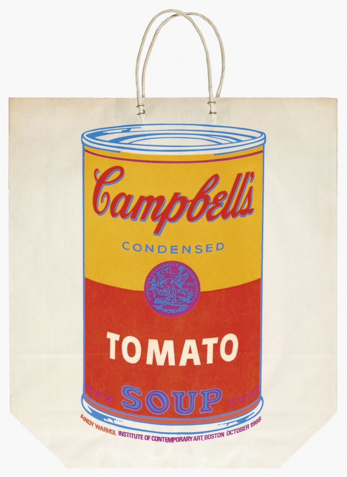 Campbell"s Tomato Soup on Shopping Bag by Andy Warhol