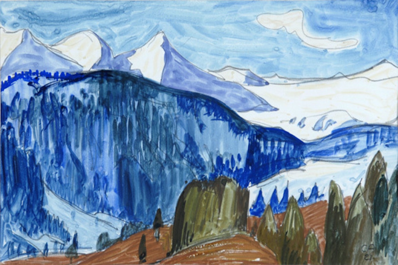 Berglandschaft by Cuno Amiet