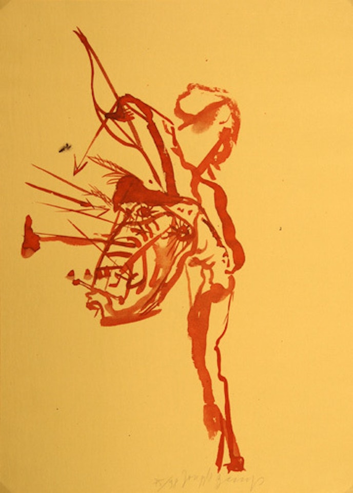Untitled (Indianer mit Pfeilen beschossen) , from "Spur I" by Joseph Beuys