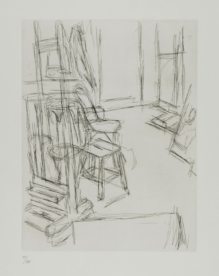 Atelier au chevalet by Alberto Giacometti