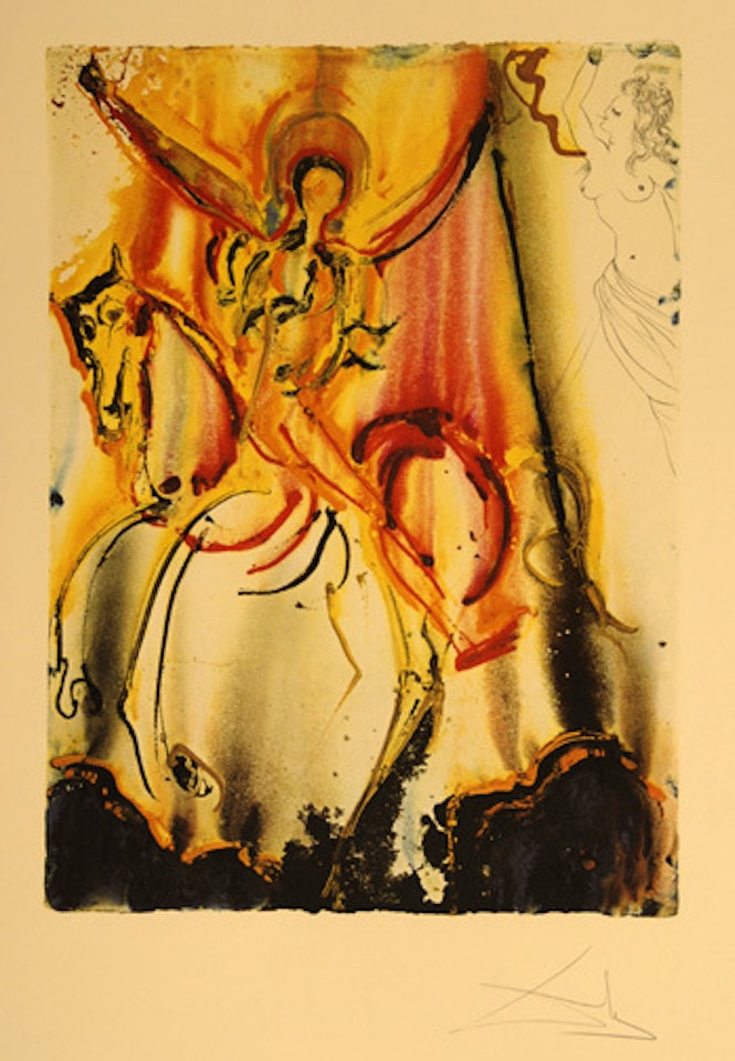 Le cavalier triomphant by Salvador Dali