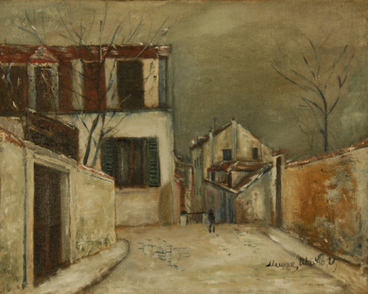 Rue de Mont-Cenis sous la neige by Maurice Utrillo