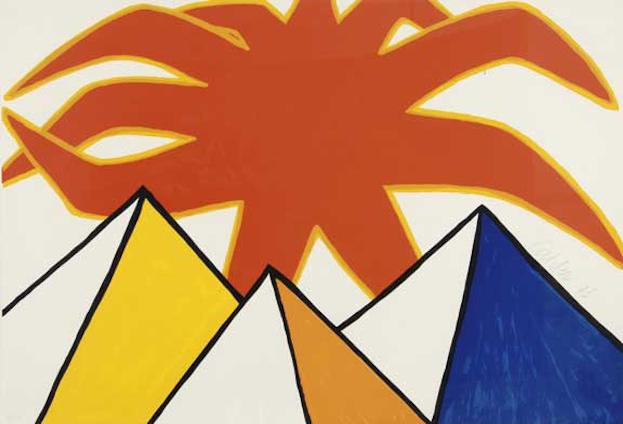 Pyramids and Sun by Alexander Calder