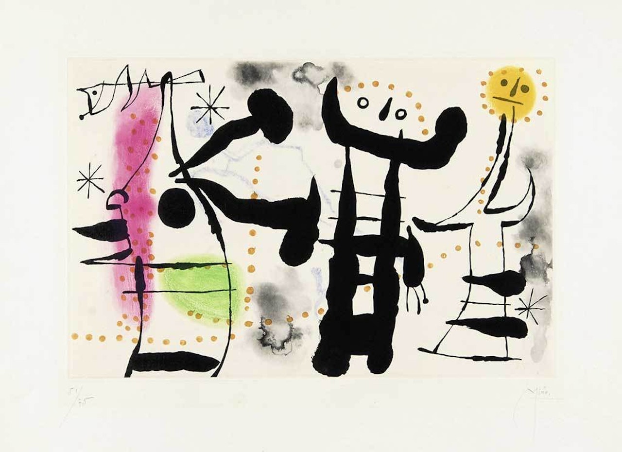Les philosophes II by Joan Miró