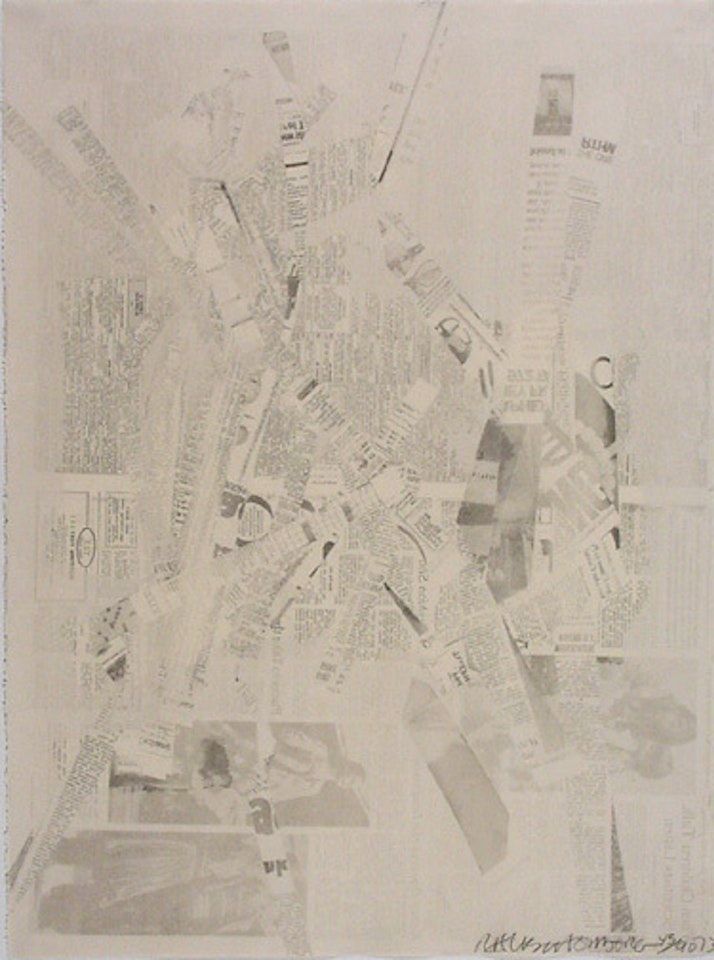 Hommage to Picasso by Robert Rauschenberg