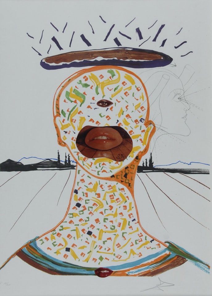 Cyclopean Make-up, from "Imaginations and Objects of the Future" by Salvador Dali
