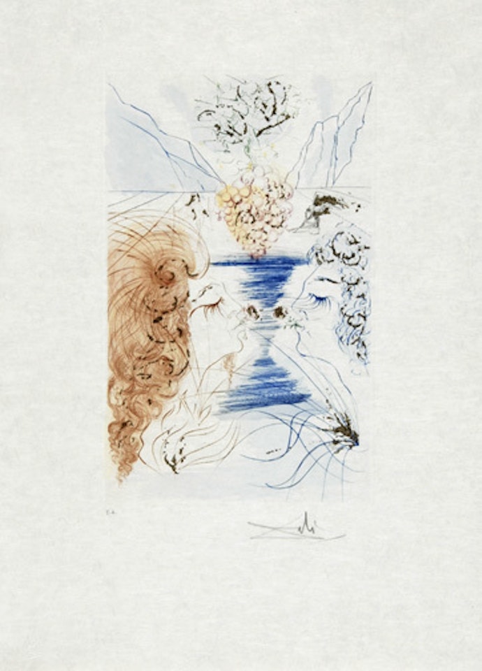 The Kiss, from "Das Hohe Lied des Salomon" by Salvador Dali