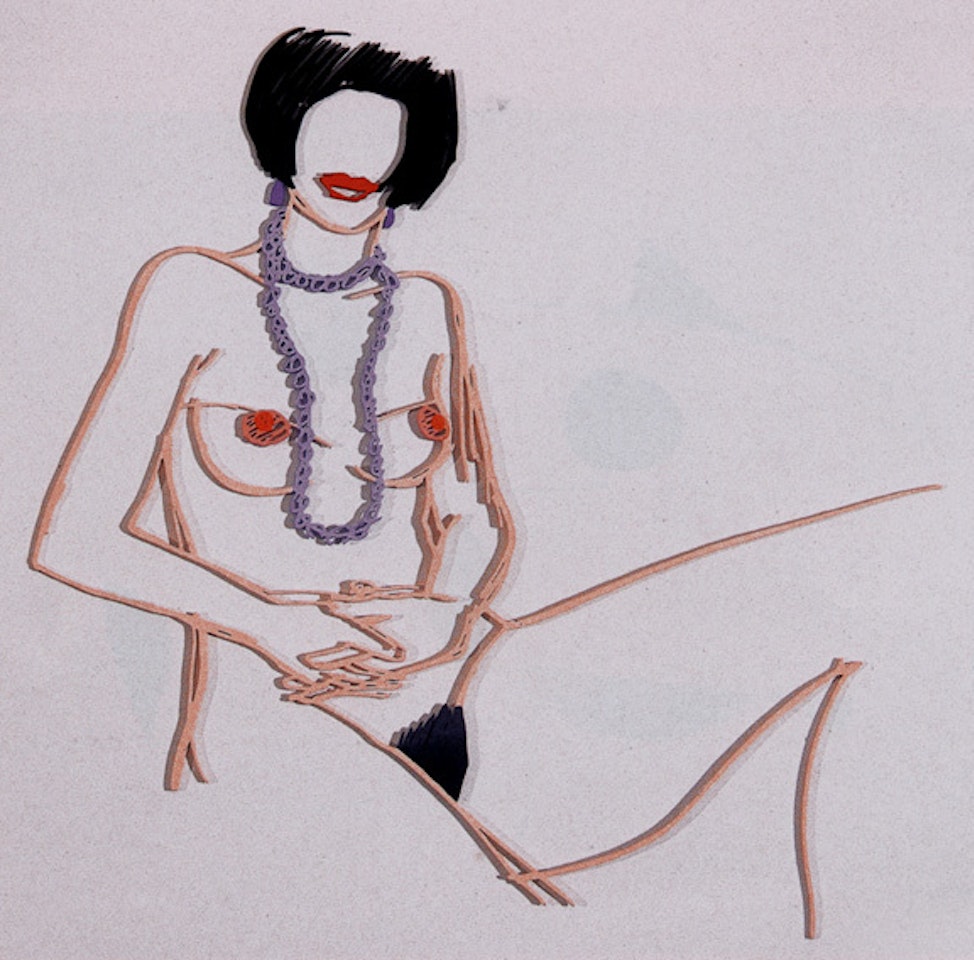 Monica with Necklace, Hands folded by Tom Wesselmann