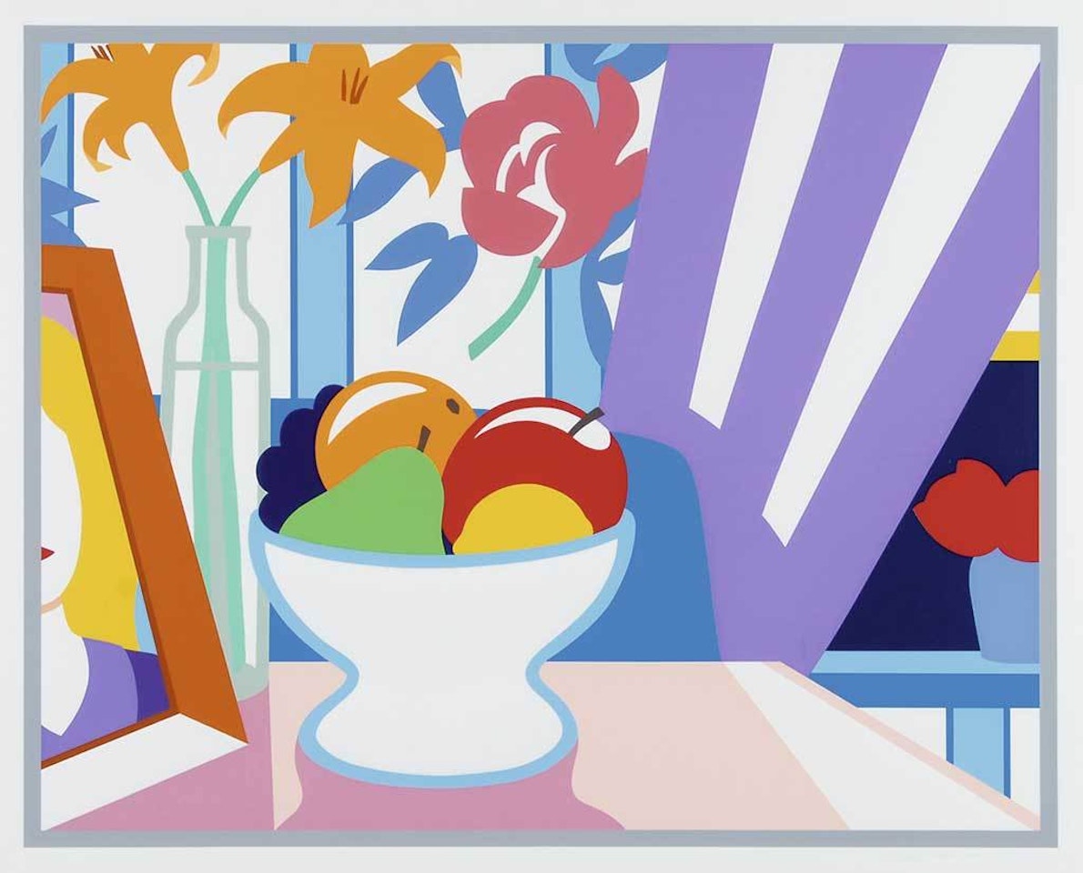 Still Life with Lilies and Mixed Fruit by Tom Wesselmann