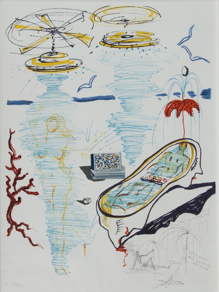 Liquid Tornado Bath Tub, from "Imaginations and Objects of the Future" by Salvador Dali