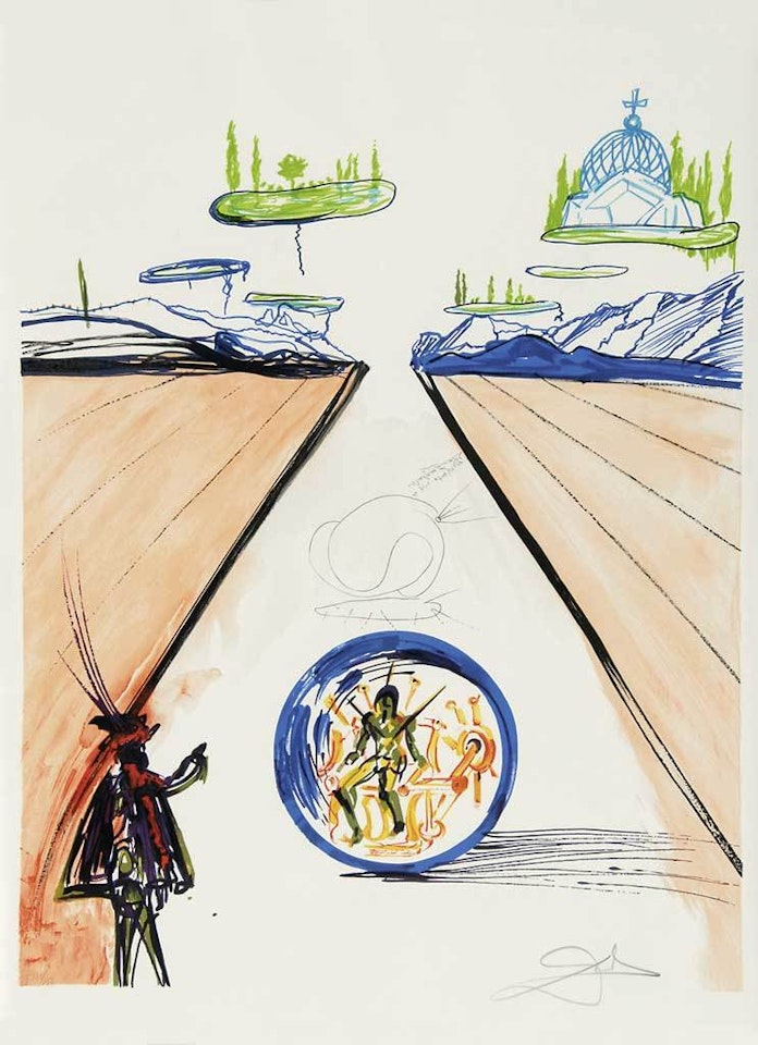 Inter-Uterine Paradesiac Locomotion, from "Imaginations and Objects of the Future" by Salvador Dali