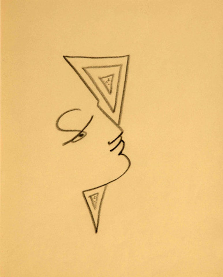 Profil droit by Jean Cocteau