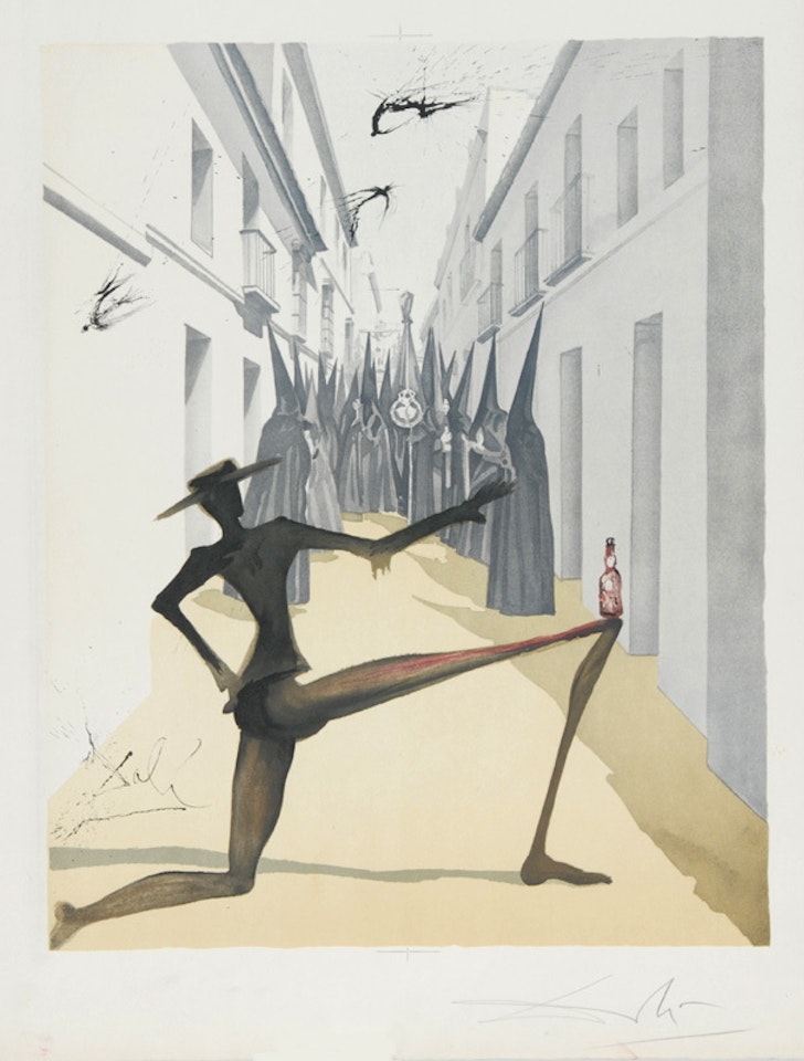 2 sheets: Der Vogel ist davongeflogen; Carmens Tod, from "Carmen" by Salvador Dali