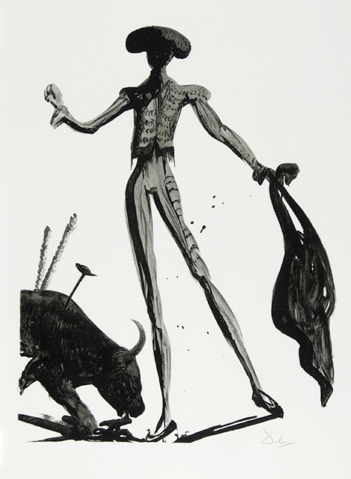 Schwarzer Stierkämpfer by Salvador Dali