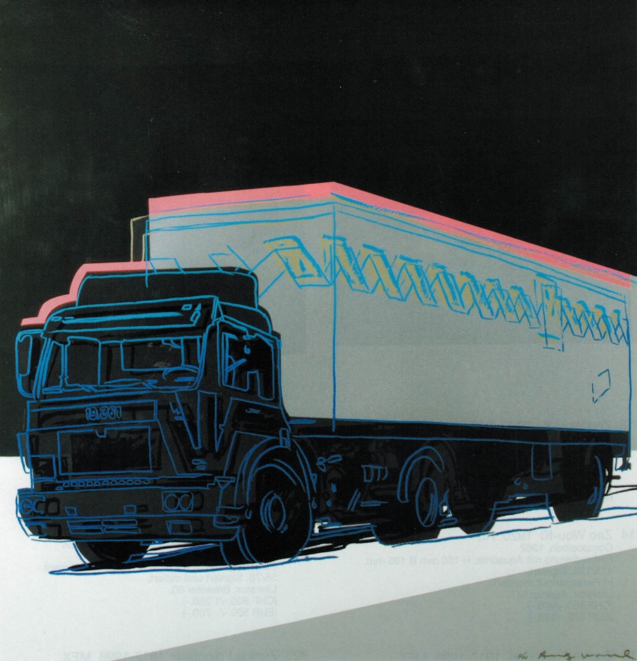 Sheet from "Truck" by Andy Warhol