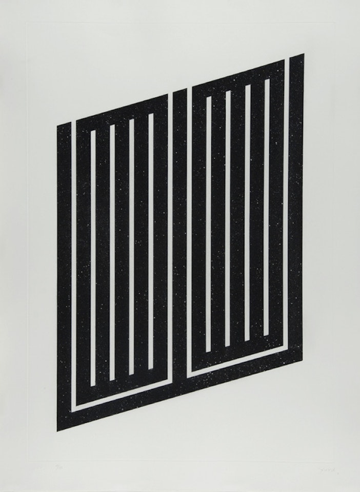 Sheet from "Untitled" by Donald Judd