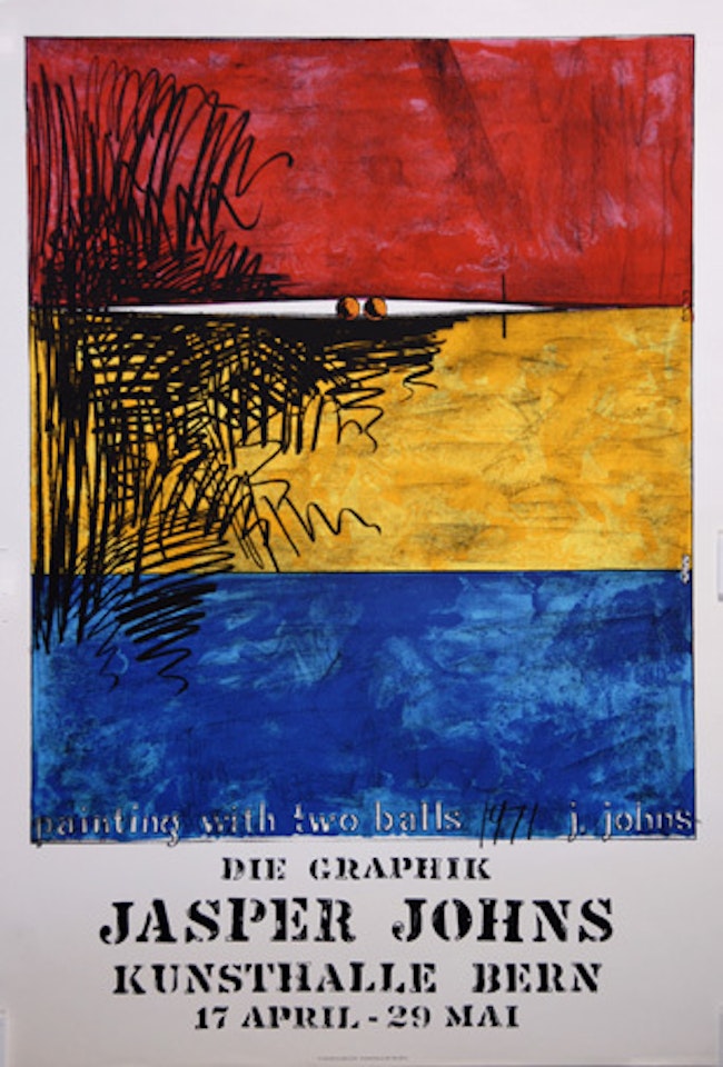 Poster. Painting with two Balls by Jasper Johns