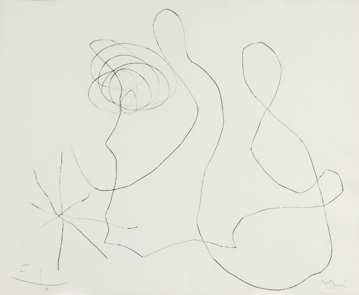 Sheet from "Flux de L"Aimant" by Joan Miró