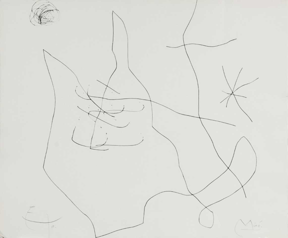 Sheet from "Flux de L"Aimant" by Joan Miró