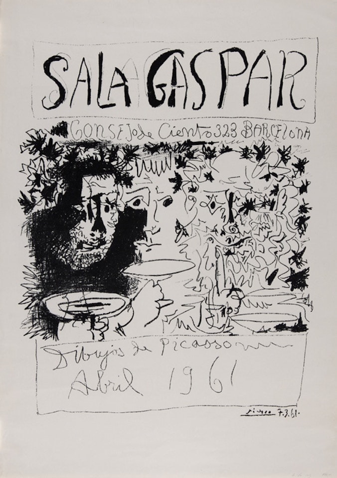 Poster. Sala Gaspar, Barcelona by Pablo Picasso