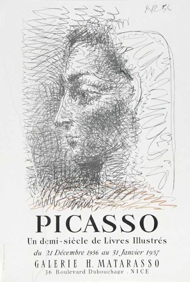 2 posters: Galerie H. Matrasso, Picasso, Un demi siècle de Livres Illustrés by Pablo Picasso