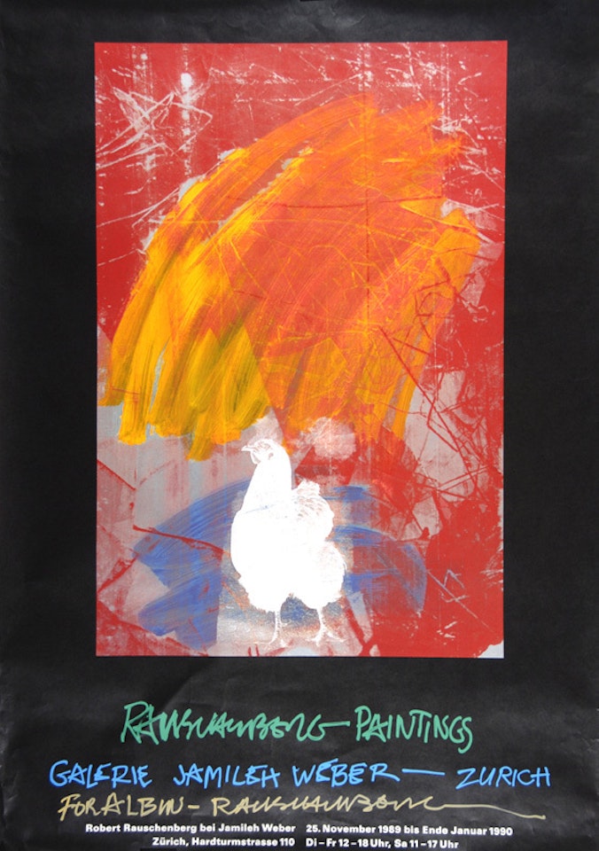 Poster. Rauschenberg Paintings - Galerie Jamileh Weber Zurich by Robert Rauschenberg