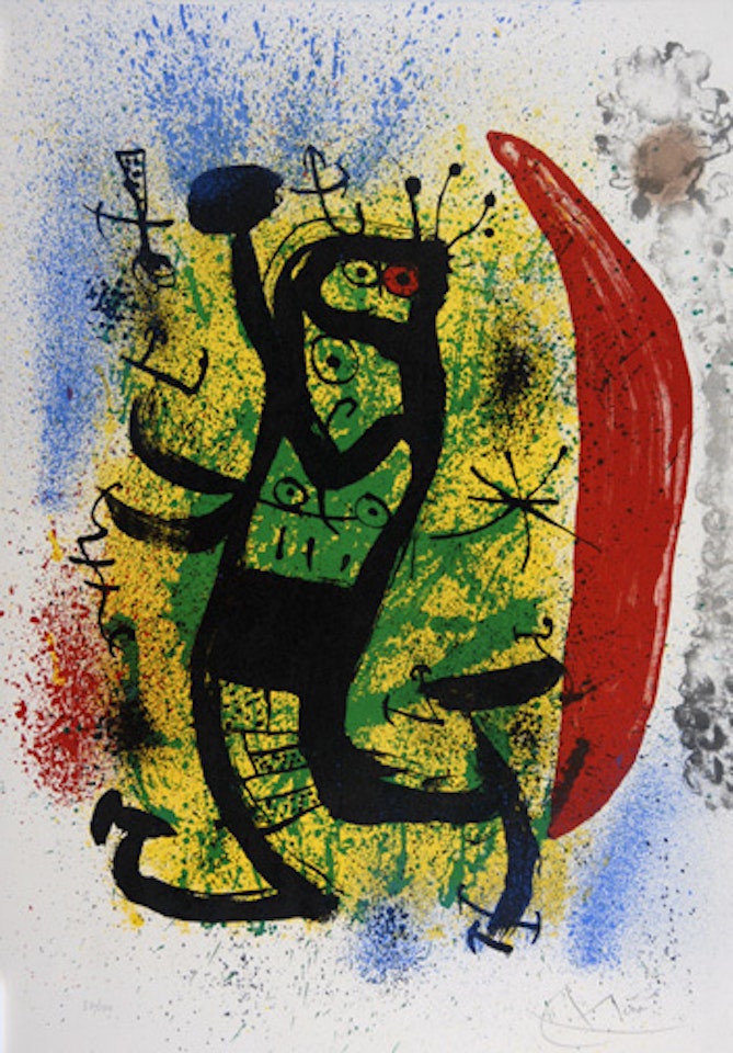 Sheet from "Kunst für Forschung" by Joan Miró