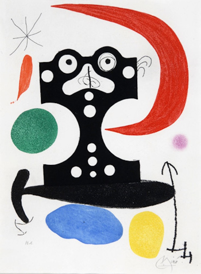Monument à Christophe Colombe et à Marcel Duchamp by Joan Miró