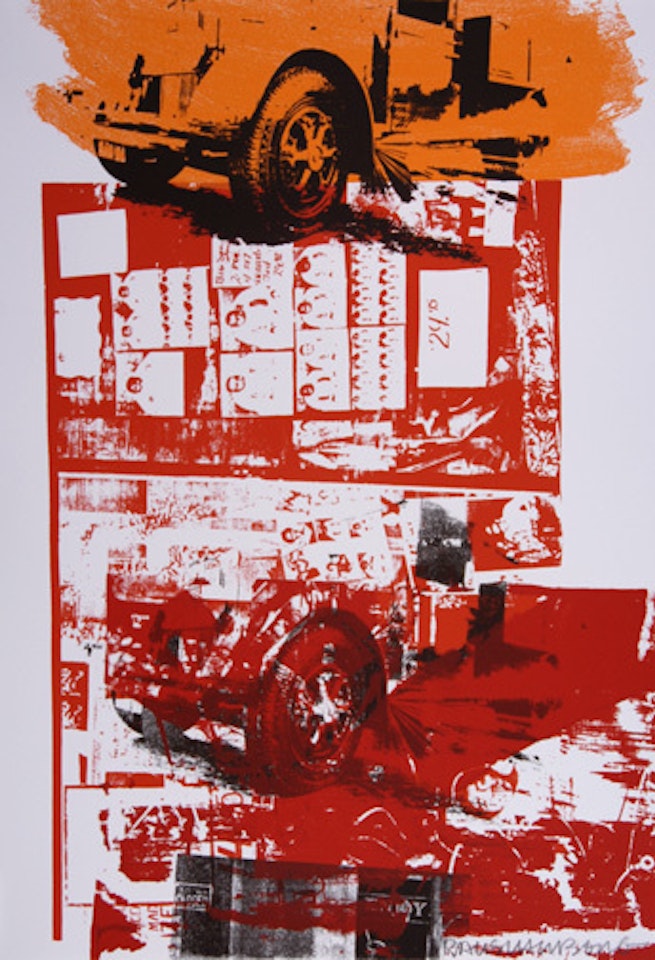 Read-Bleed by Robert Rauschenberg