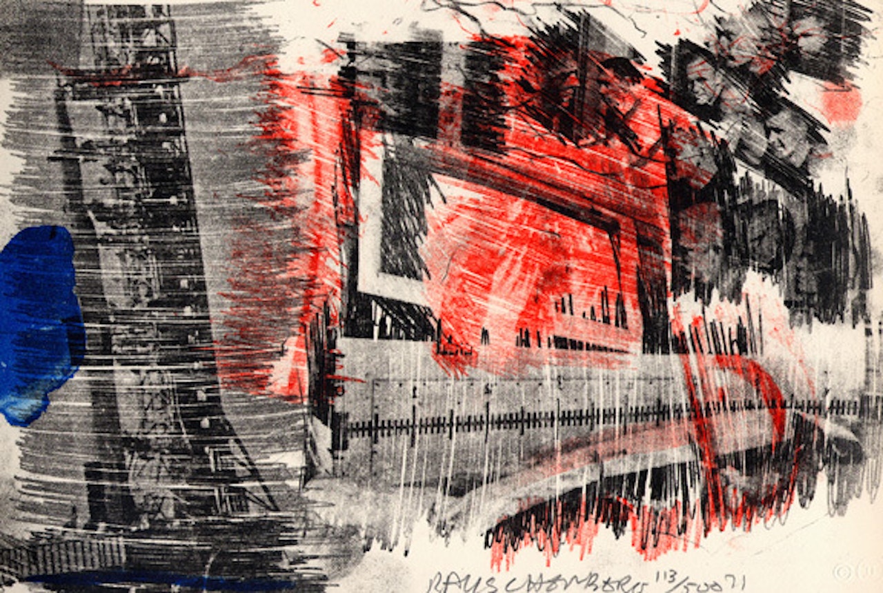 Sub-total, from "Stoned Moon Series" (1972) by Robert Rauschenberg