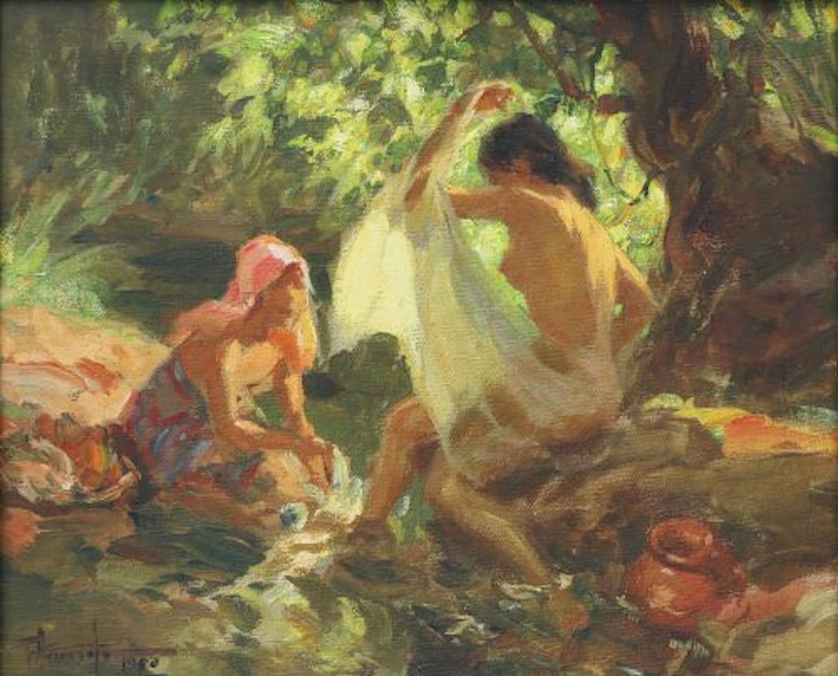 Lavanderas by Fernando Amorsolo