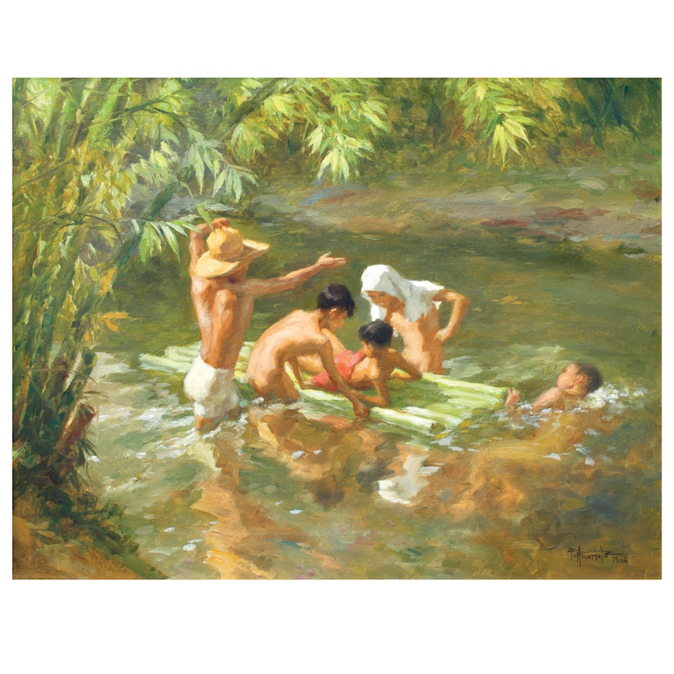 Bathers by Fernando Amorsolo