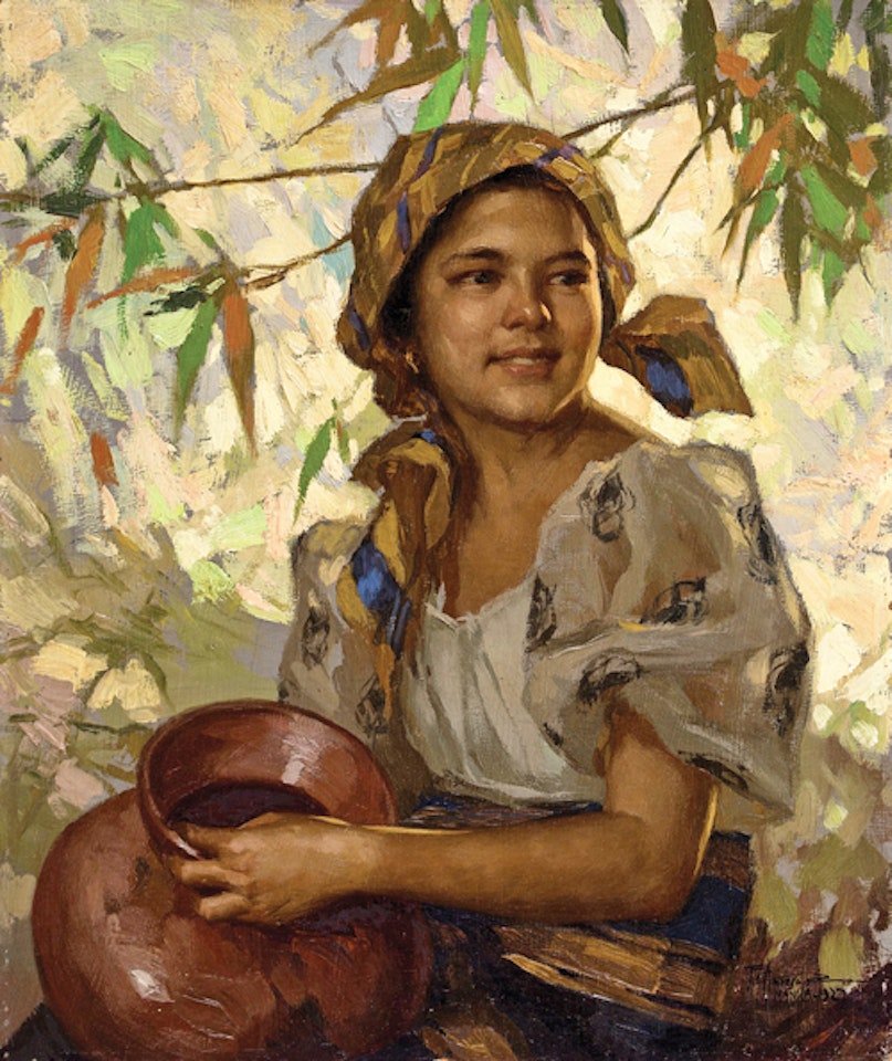 Dalagang Bukid (Woman with Banga) by Fernando Amorsolo