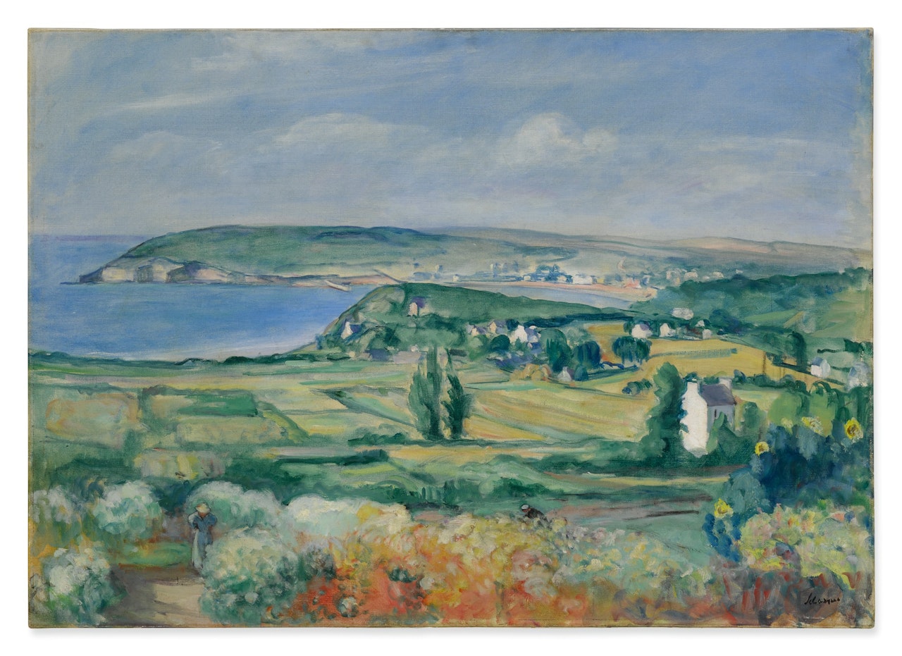 LA PLAINE DU CROZON, FINISTÈRE by Henri Lebasque