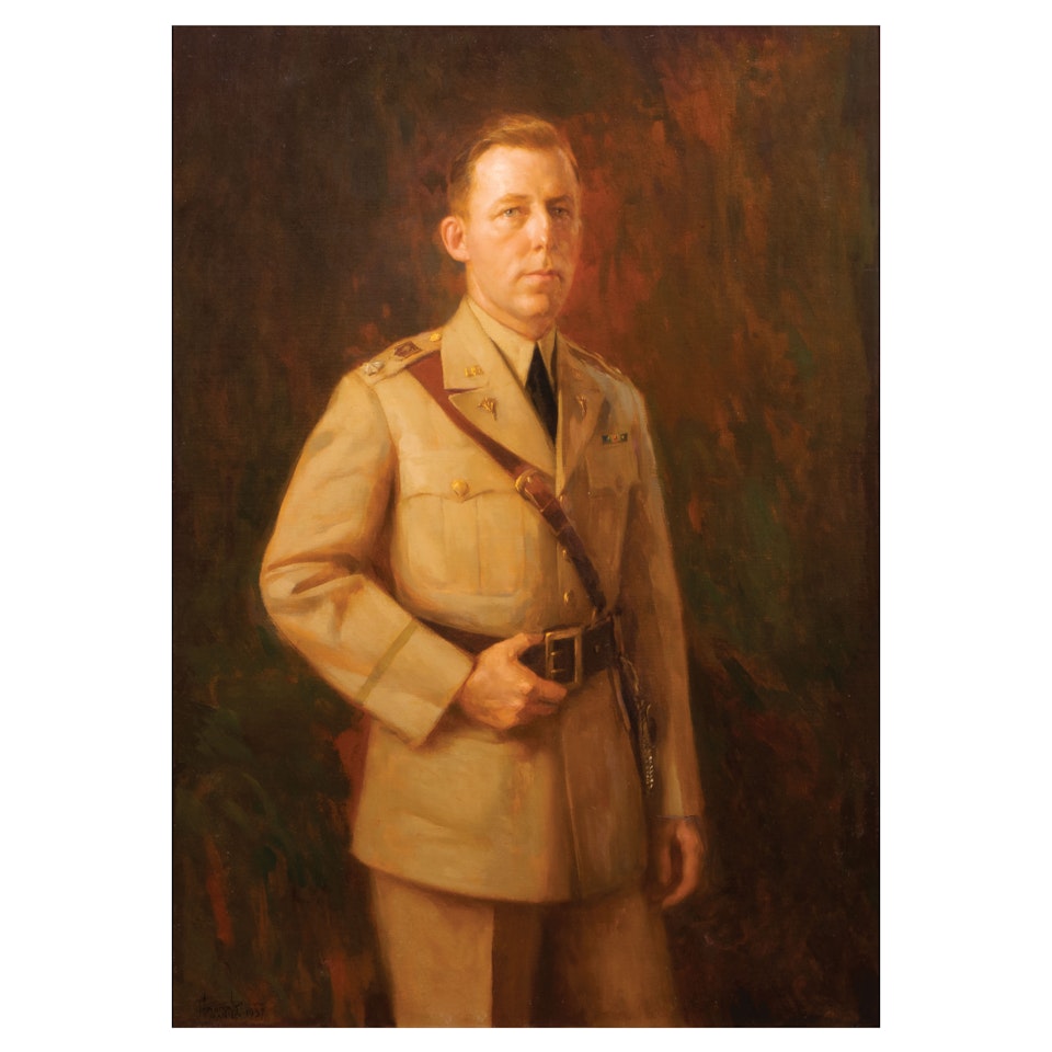 An Officer and a Gentleman (Portrait of Major Daniel Stroder Robertson U.S. Cavalry, Veterinary Corps.) by Fernando Amorsolo