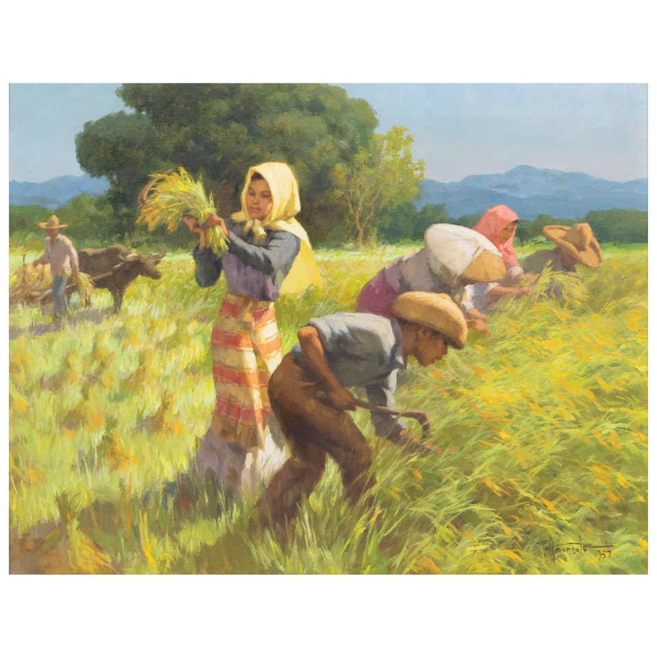 Harvesting by Fernando Amorsolo