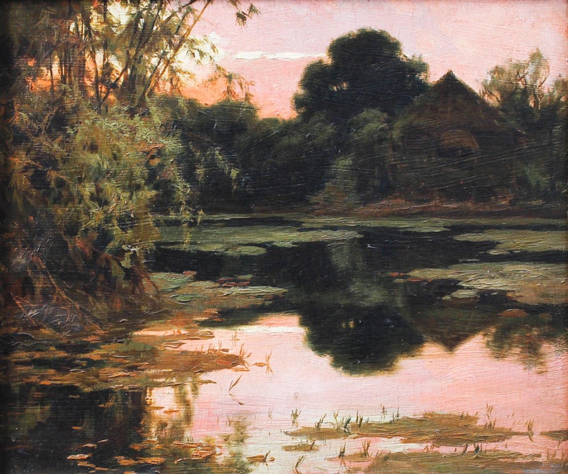 Fishpond in Malabon by Fernando Amorsolo