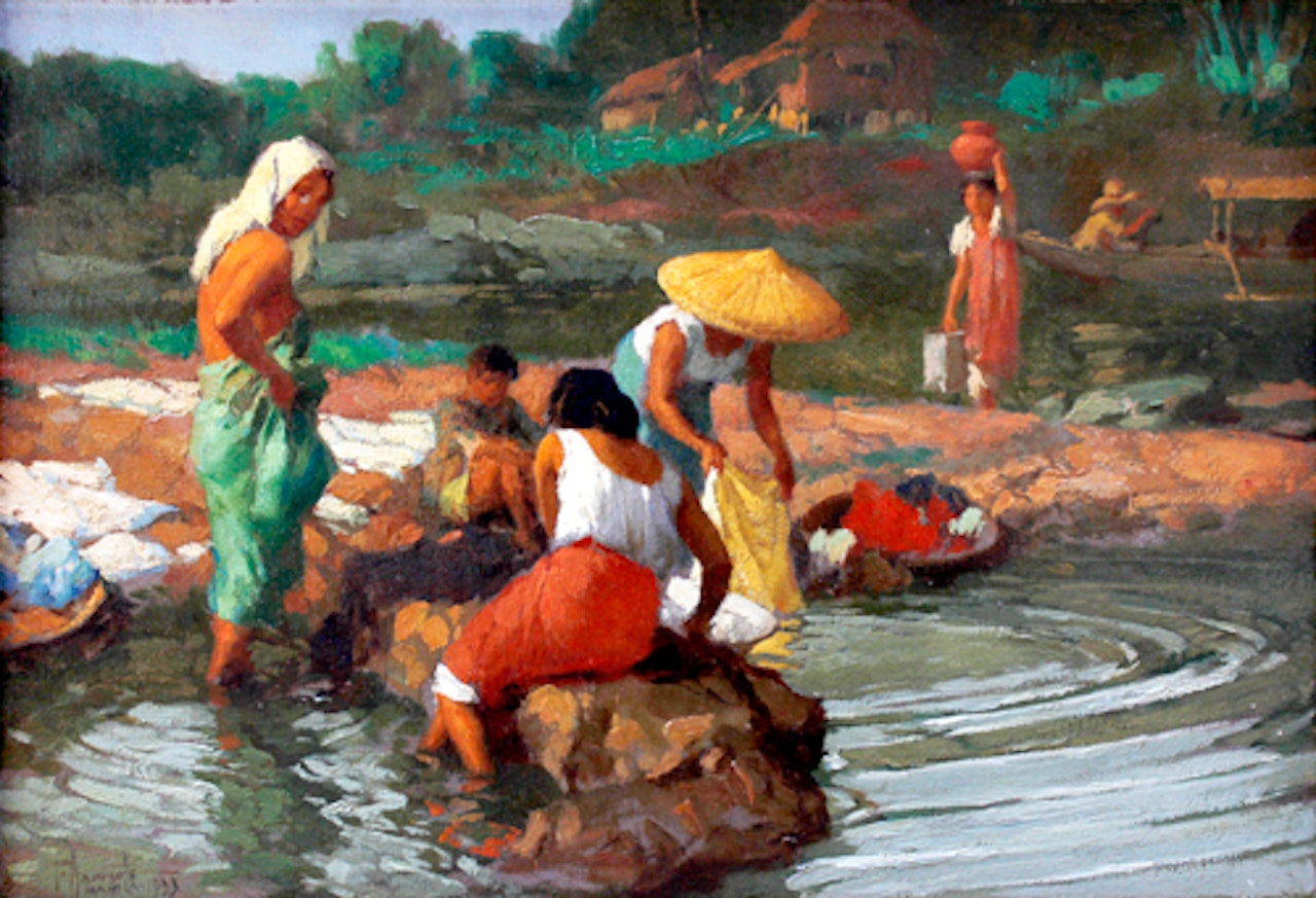 Lavanderas by Fernando Amorsolo