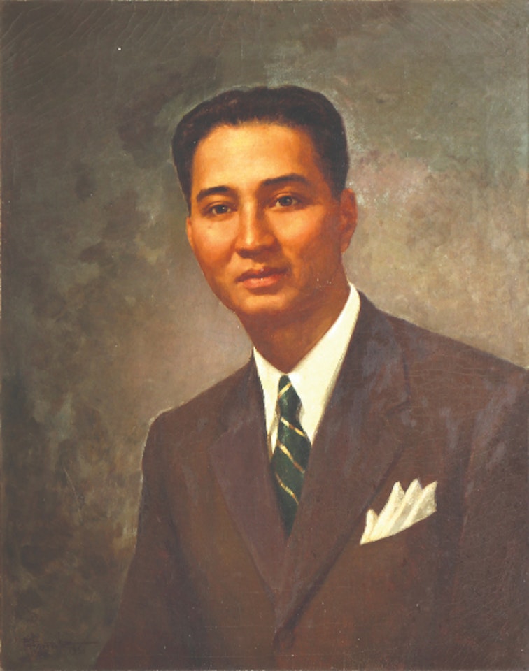 Portrait of Dr. Reyes as a Distinguished Professional by Fernando Amorsolo