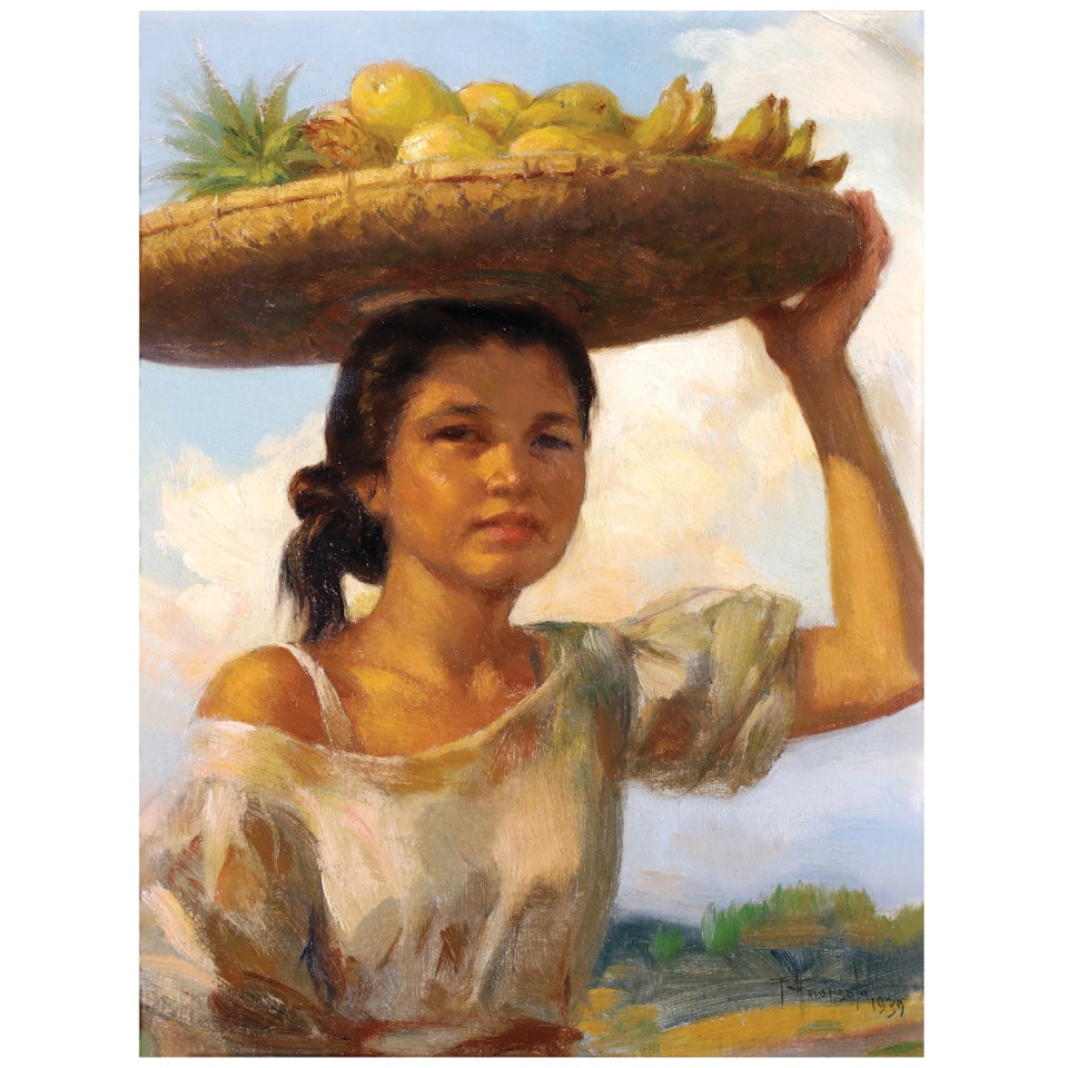 Vendedora de Frutas by Fernando Amorsolo