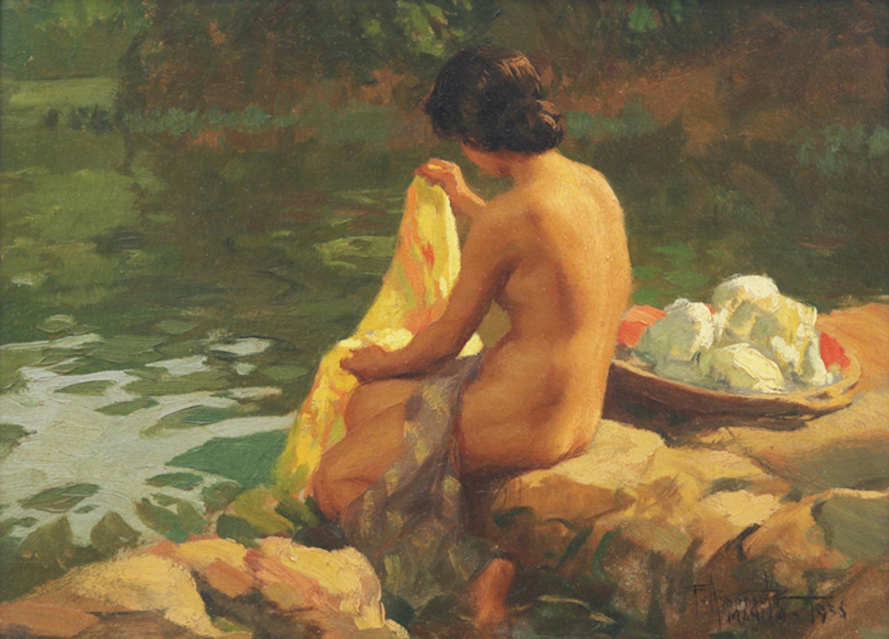 Lavandera by Fernando Amorsolo