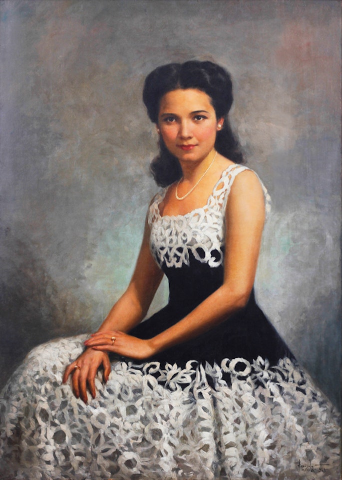 Portrait of Chona at 21 by Fernando Amorsolo