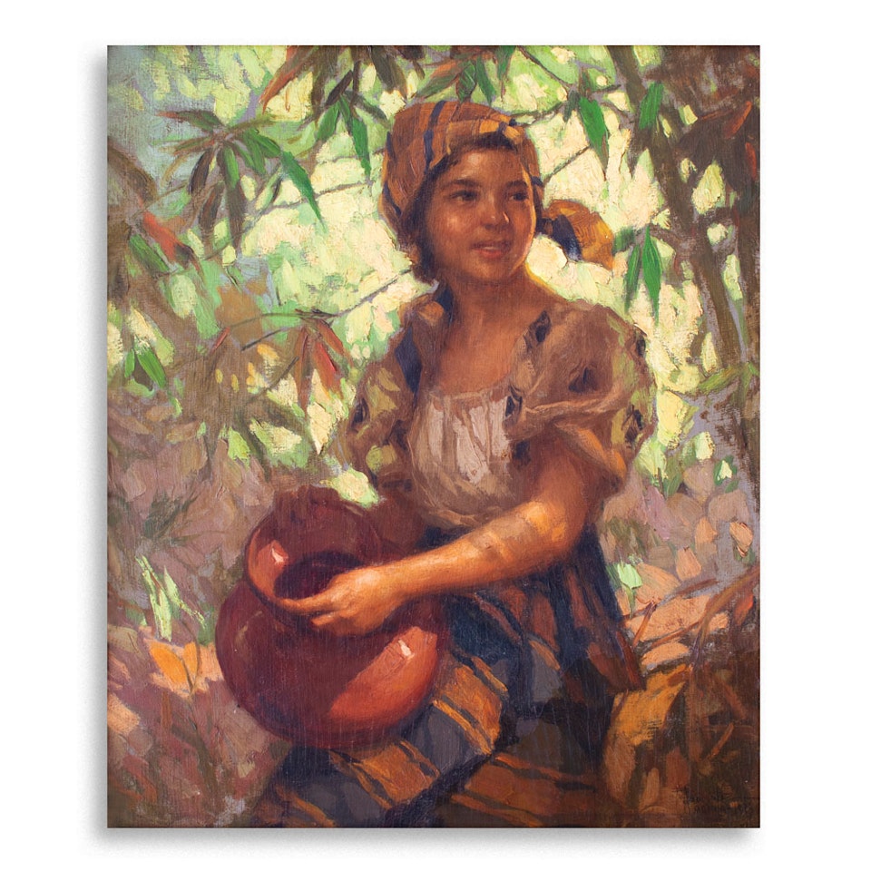 Dalagang Bukid (Woman with Banga) by Fernando Amorsolo